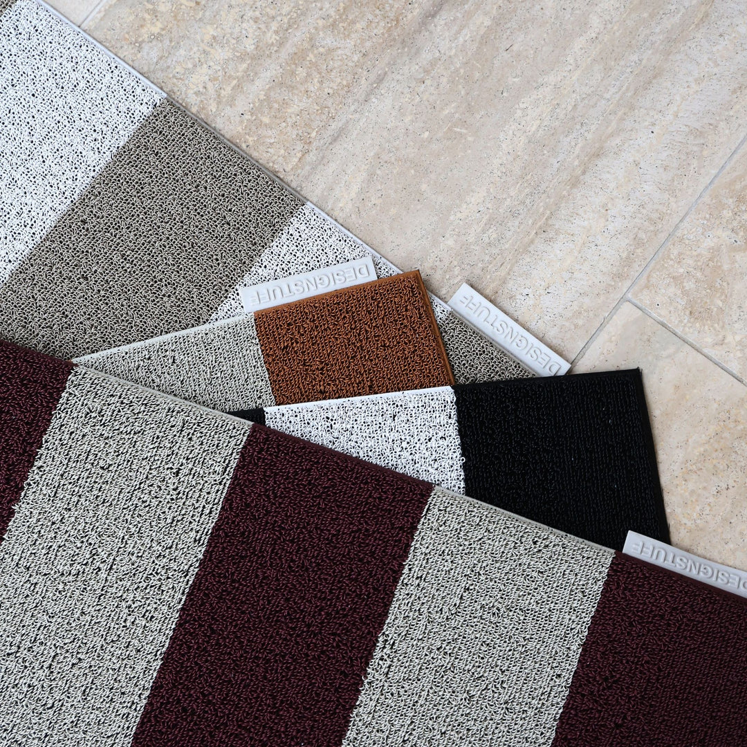 DESIGNSTUFF HAVN Doormat 60x90 cm, Ochre/Stone