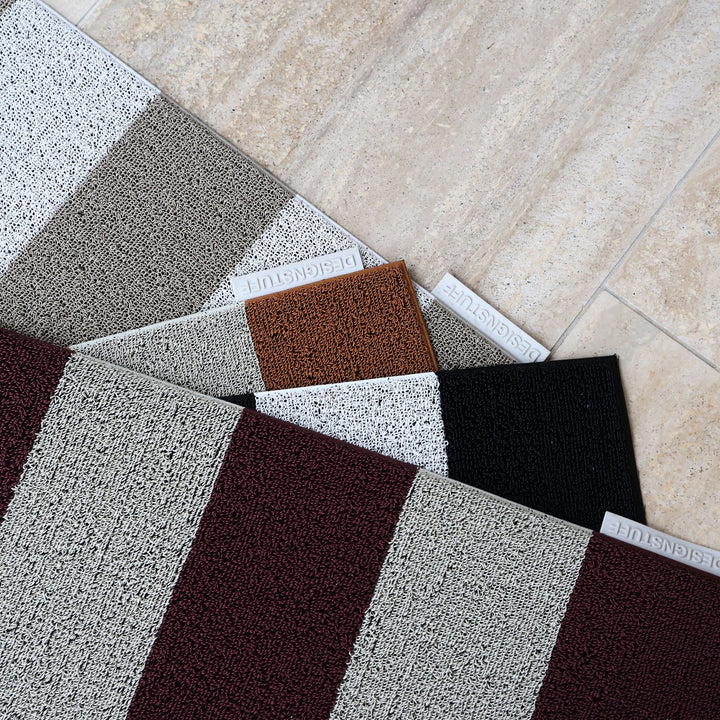 DESIGNSTUFF HAVN Doormat 60x90 cm, Ochre/Stone