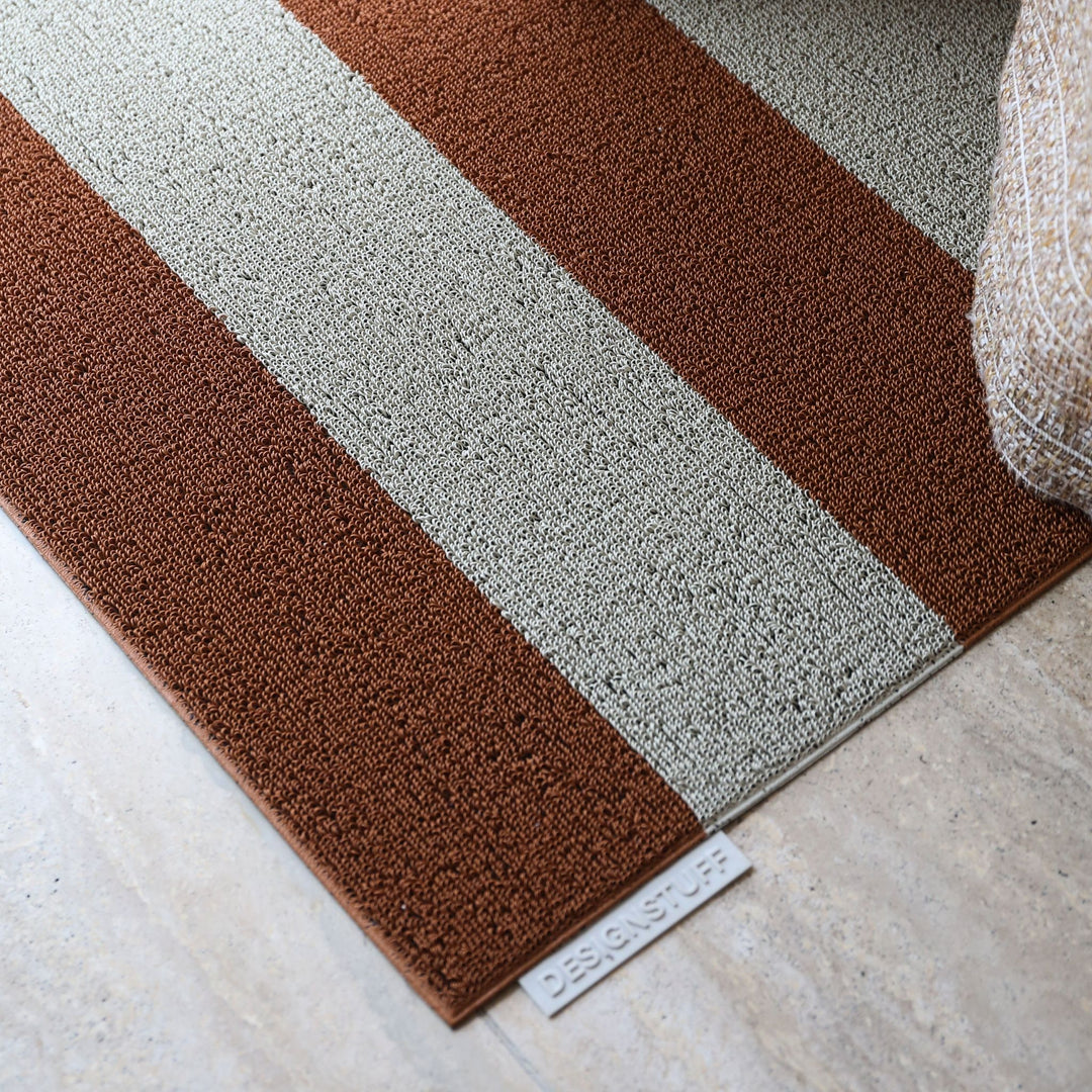 DESIGNSTUFF HAVN Doormat 60x90 cm, Ochre/Stone