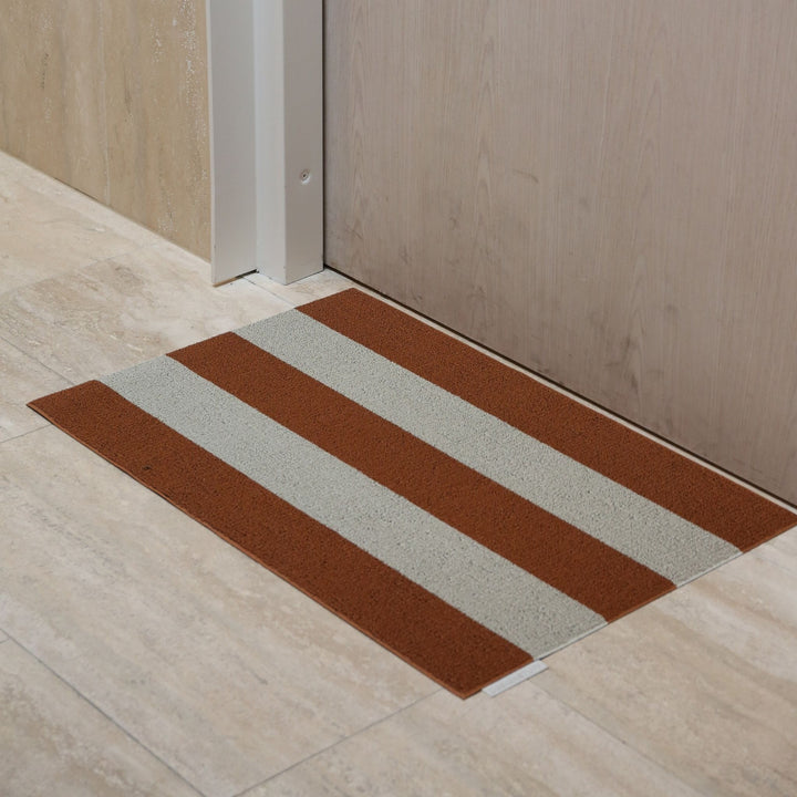 DESIGNSTUFF HAVN Doormat 60x90 cm, Ochre/Stone