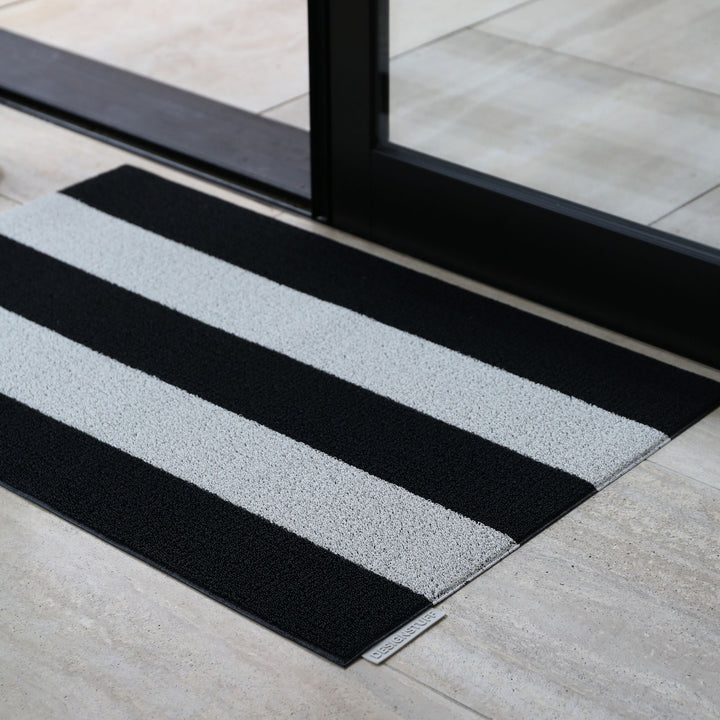 DESIGNSTUFF HAVN Doormat 60x90 cm, Black/Chalk