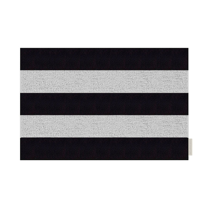 DESIGNSTUFF HAVN Doormat 60x90 cm, Black/Chalk