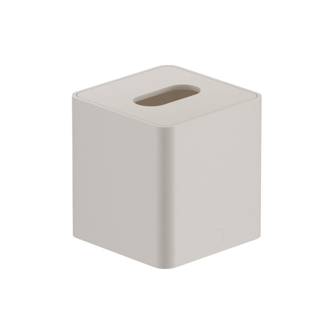 DESIGNSTUFF ARC Square Tissue Box, Stone
