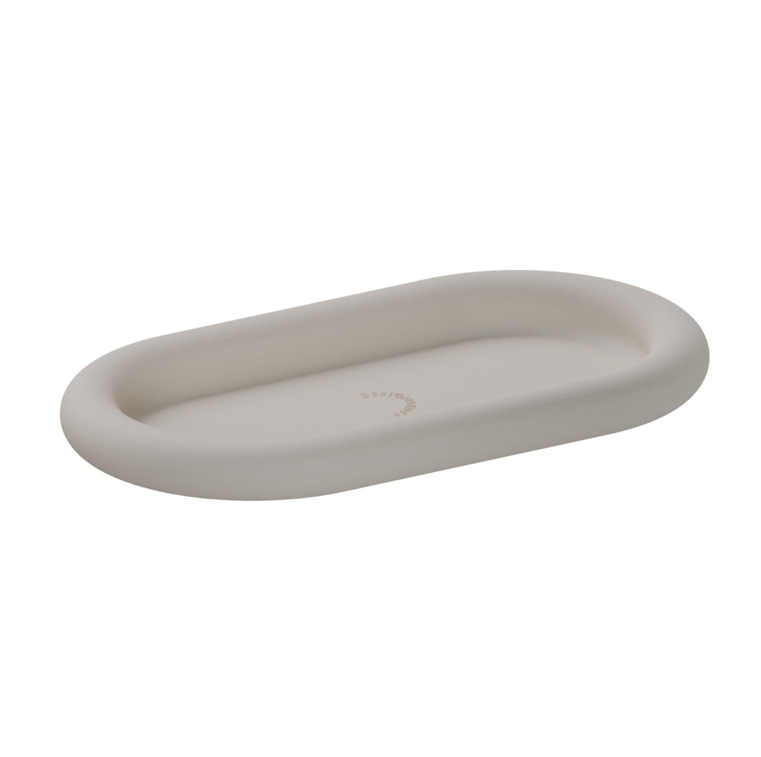 DESIGNSTUFF RUND Bubble Silicone Tray, 22cm, Stone