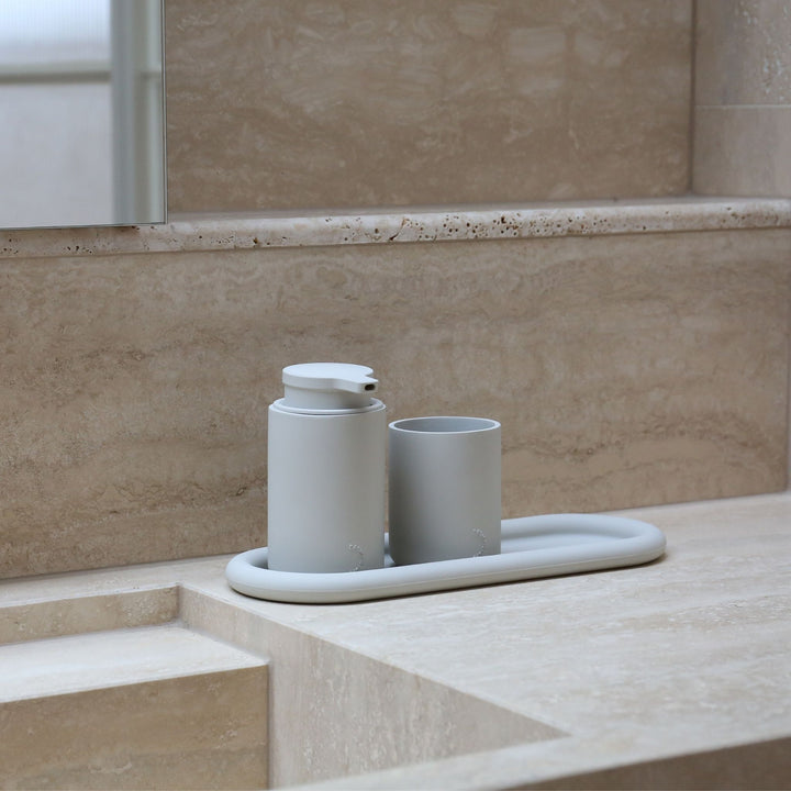 DESIGNSTUFF RUND Bubble Tray, 35cm, Stone