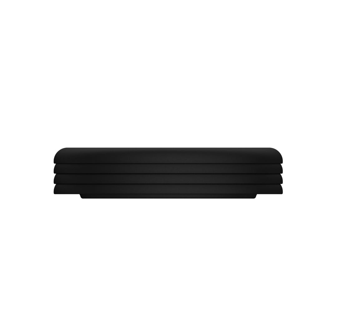DESIGNSTUFF RUND Bubble Coasters, Black (Set of 4)