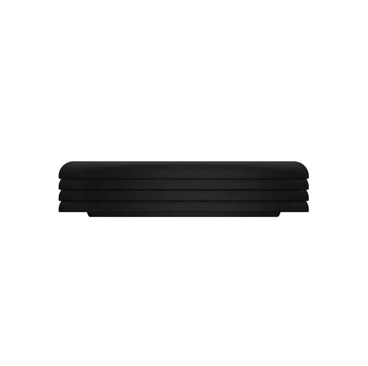 DESIGNSTUFF RUND Bubble Coasters, Black (Set of 4)