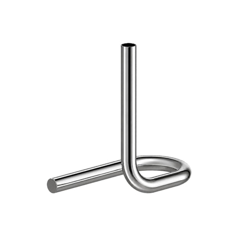 DESIGNSTUFF VIAH Candle Holder, Brushed Steel