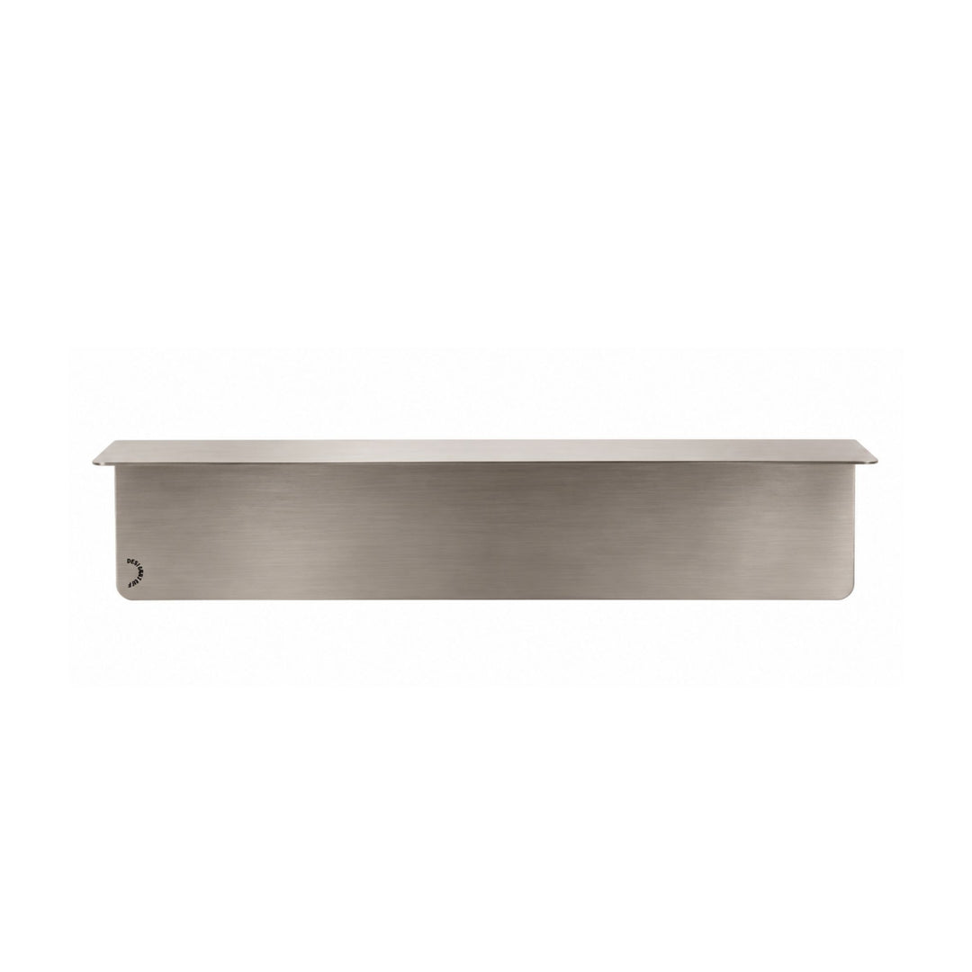 DESIGNSTUFF Shelf, L40 cm, Brushed Steel