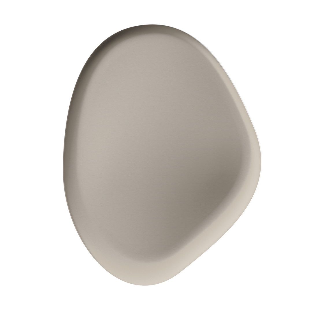 DESIGNSTUFF VIAH Sculpt Tray, 42cm, Stone