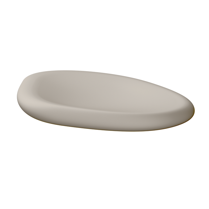 DESIGNSTUFF VIAH Sculpt Tray, 42cm, Stone