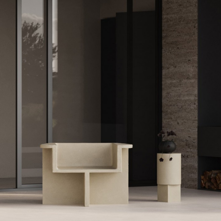 101 COPENHAGEN Brutus Lounge Chair, Sand
