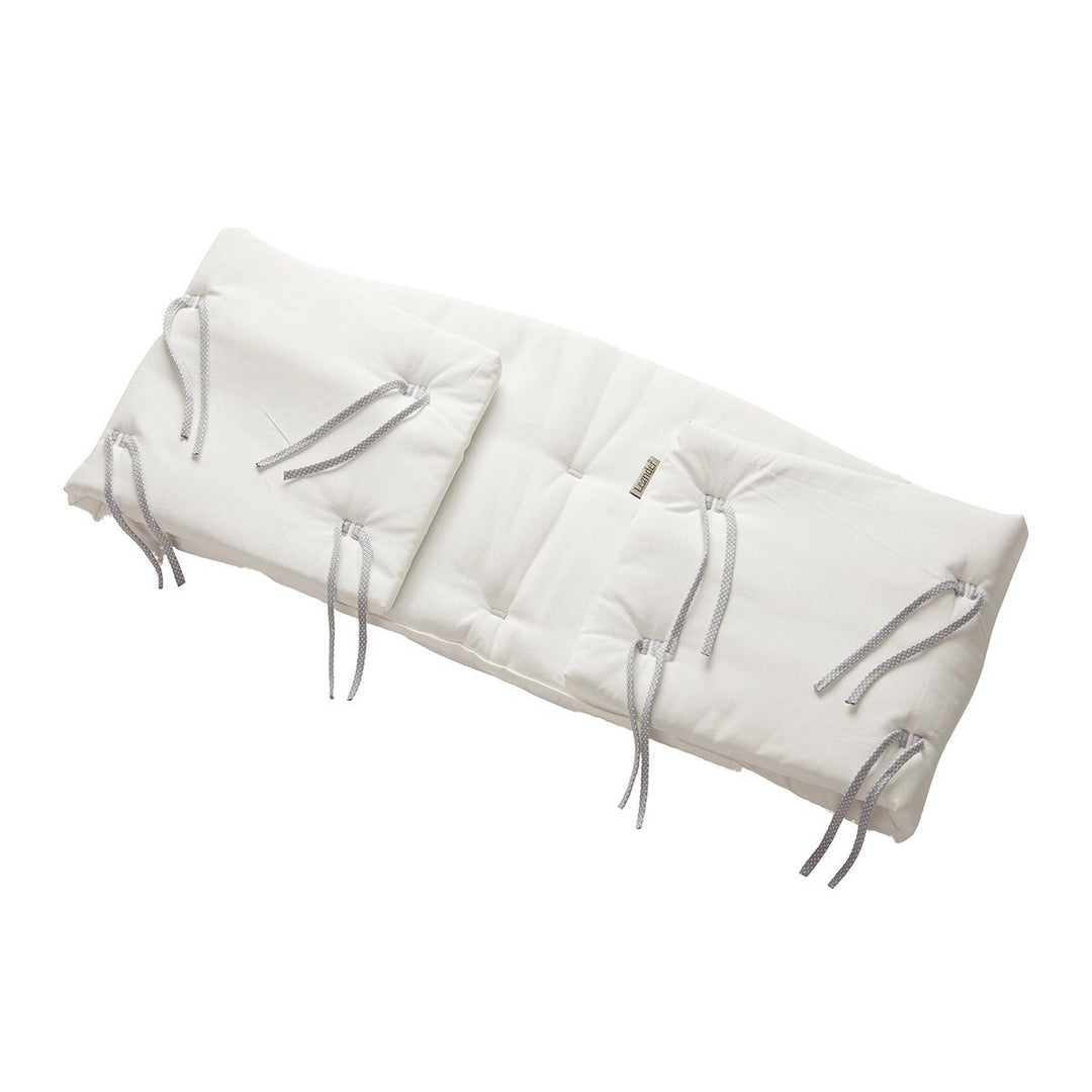 LEANDER Organic Classic Cot Bumper, Snow