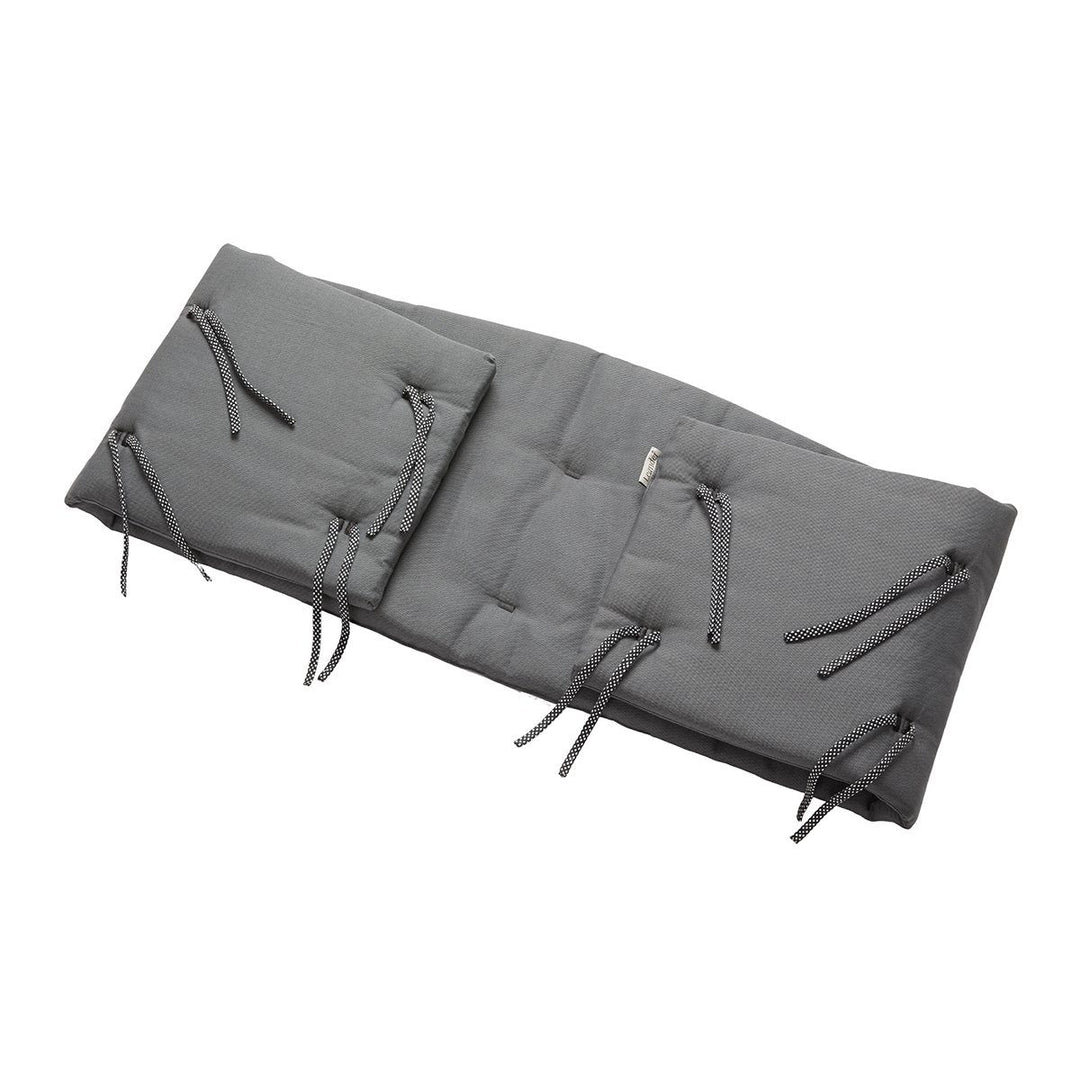 LEANDER Organic Classic Cot Bumper, Cool Grey