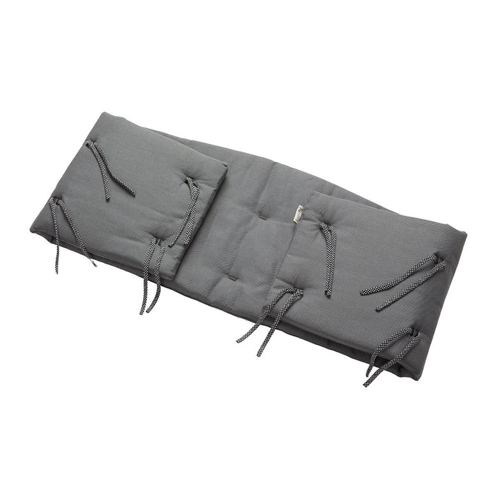 LEANDER Organic Classic Cot Bumper, Cool Grey