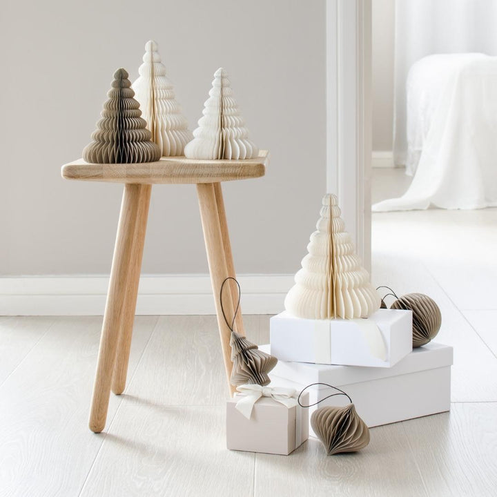 NORDIC ROOMS Christmas Tree Standing Ornament, Linen – 3 Sizes
