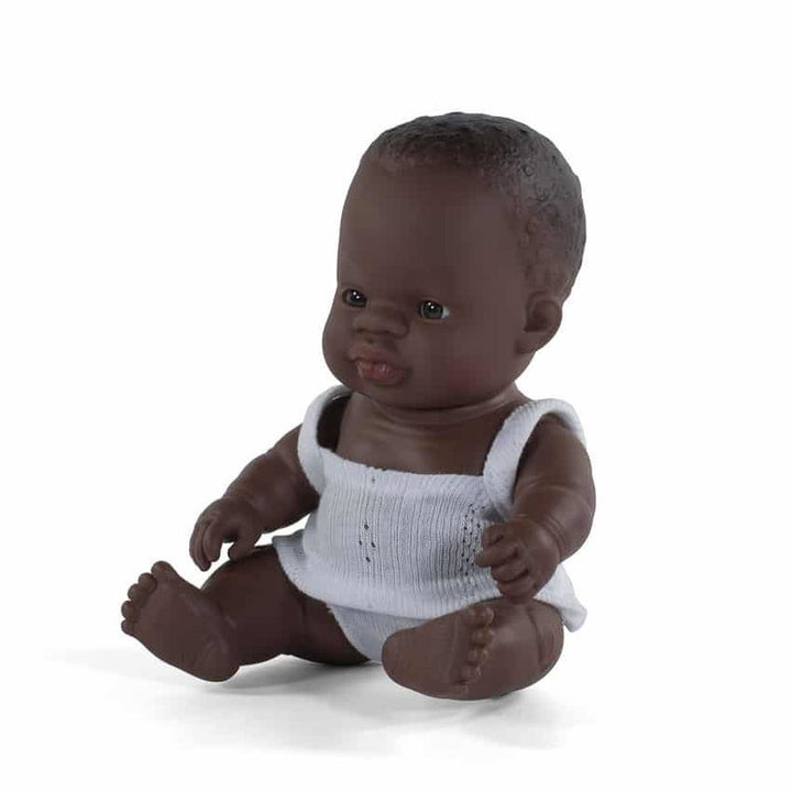 MINILAND Baby Doll African Girl 21cm