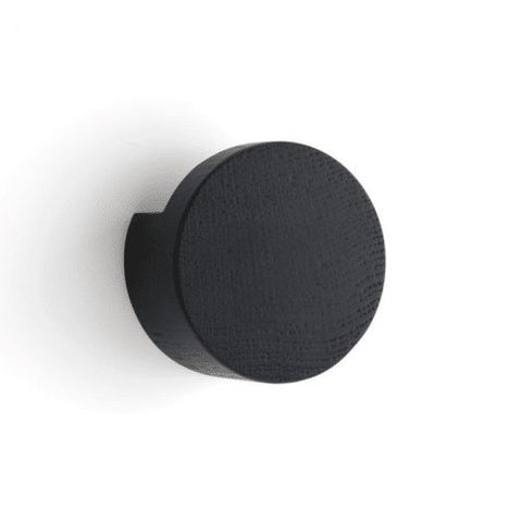 EKTA LIVING Wood Knot Hook, Large W7cm, Black Oak