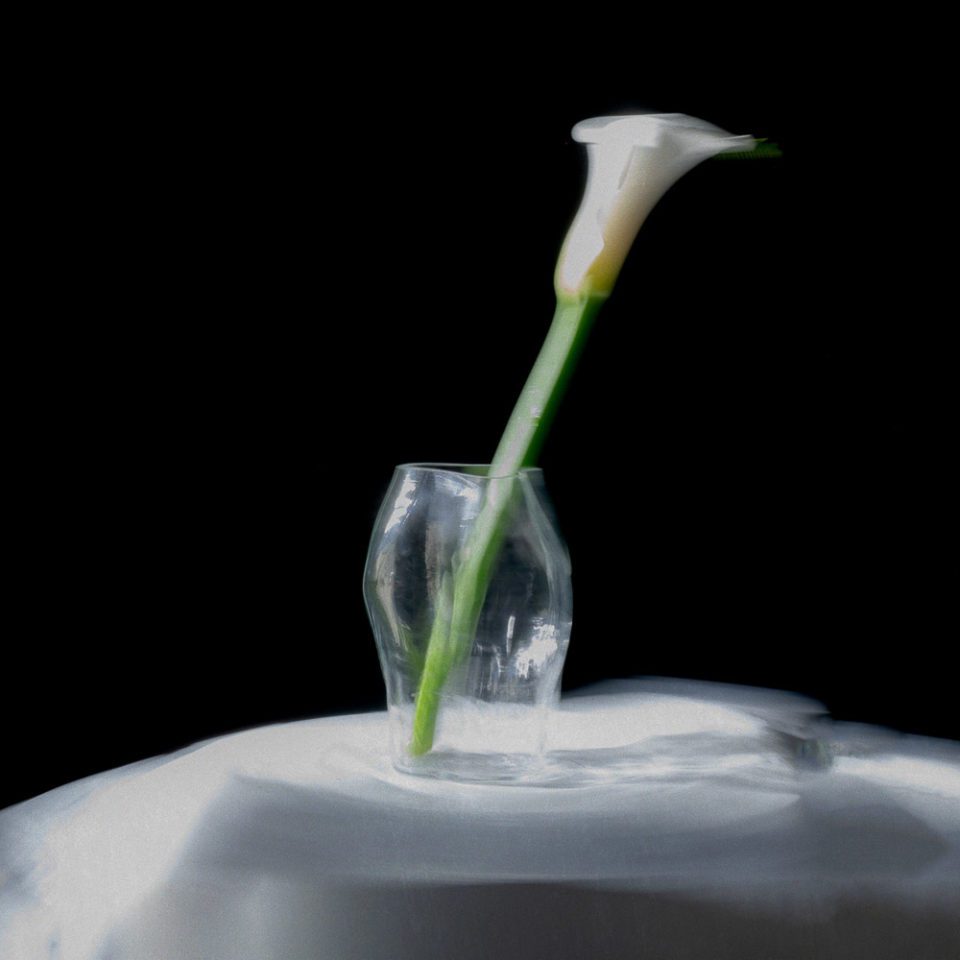 NEW WORKS Blaehr Vase Small, Clear Glass