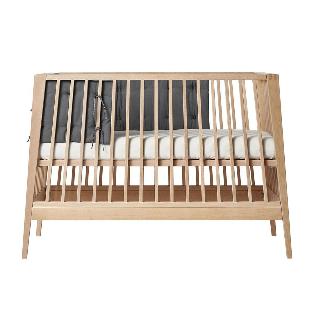 LINEA BY LEANDER Organic Cot Bumper, Cool Grey