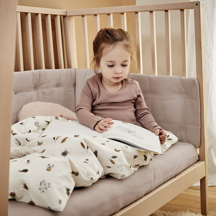 LEANDER Organic Cot Fitted Sheet, Cappuccino (2 Pack)