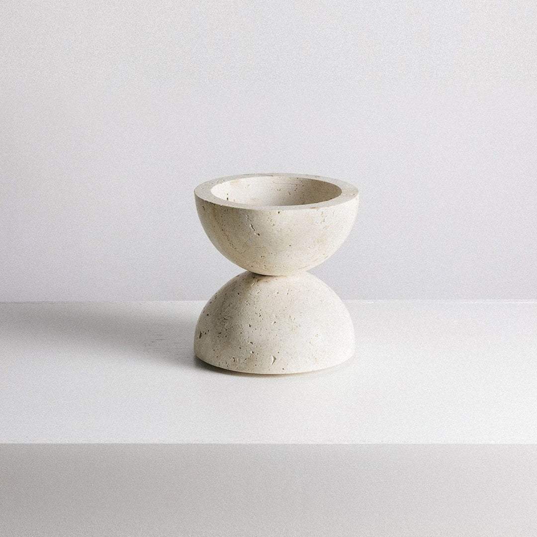 ADDITION STUDIO Sphere Incense Burner, Travertine