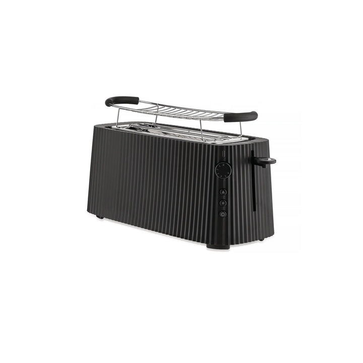 ALESSI Plisse Long Toaster, Black