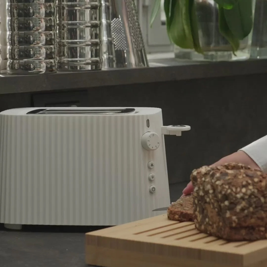 ALESSI Plisse Toaster, White
