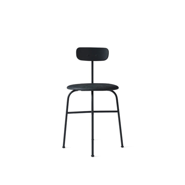 AUDO CPH (Ex MENU) Afteroom Dining Chair, Black/Back, Upholstered Seat Dunes Antrazit 21003