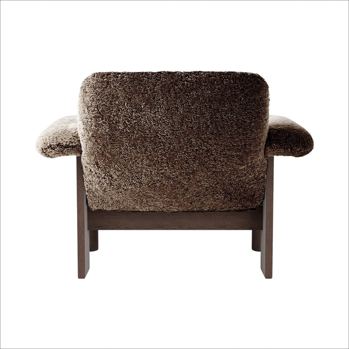 PRE-ORDER │ AUDO CPH Brasilia Lounge Chair, Low Back, Dark Stained Oak/Sheepskin Sahara