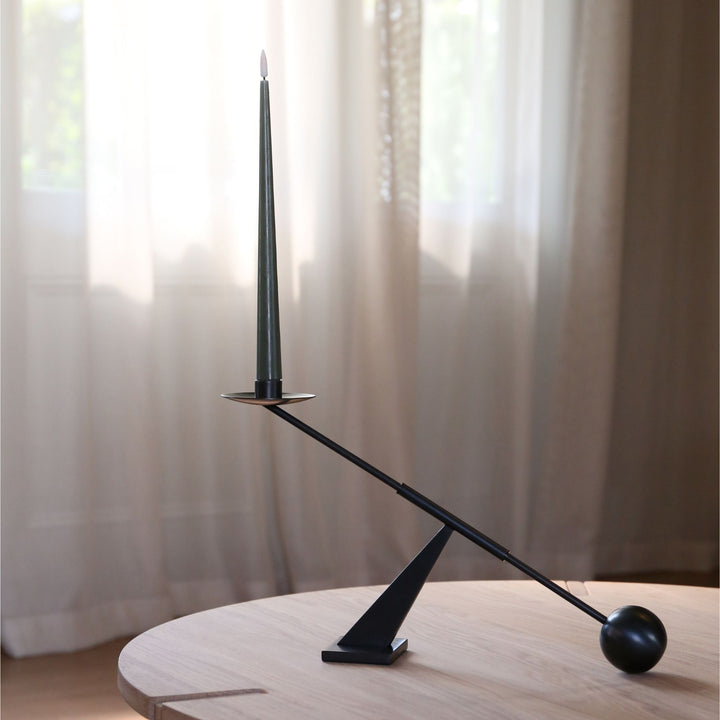 AUDO CPH Interconnect Candle Holder, W42.5cm, Bronzed Brass