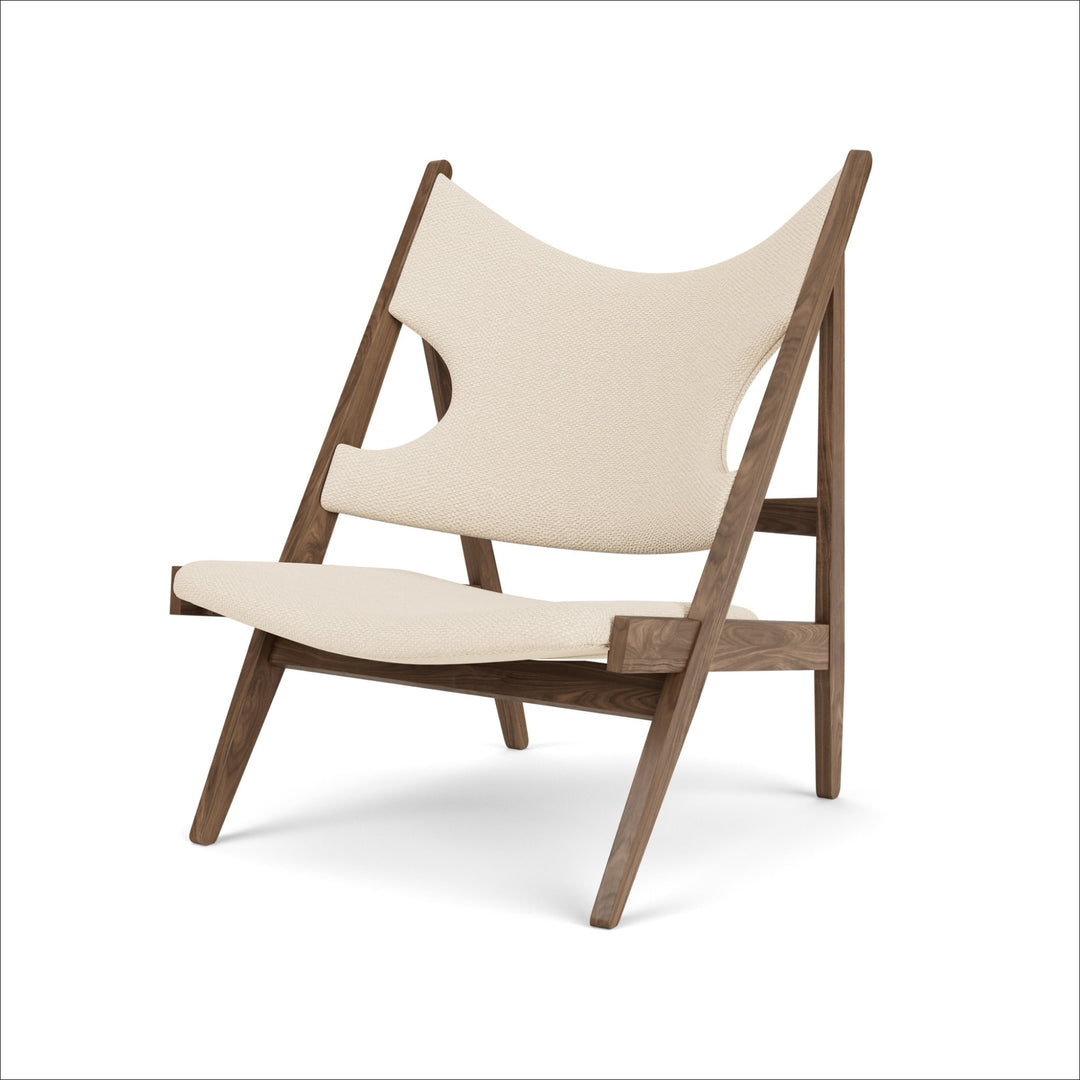 PRE-ORDER │ AUDO CPH Knitting Lounge Chair, Walnut/Logan Jasmine Upholstery