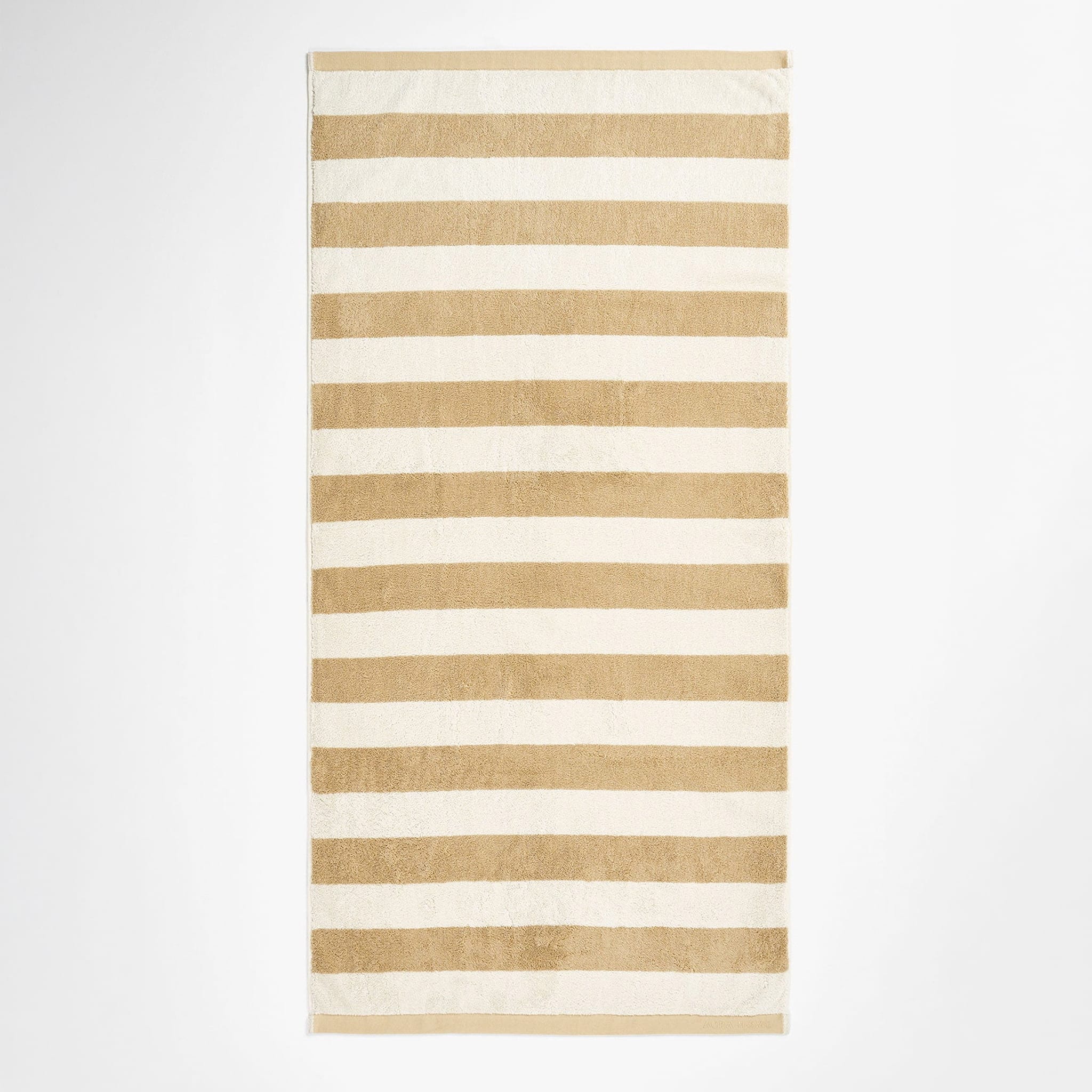 AURA HOME Riviera Stripe Bath Sheet, Caramel