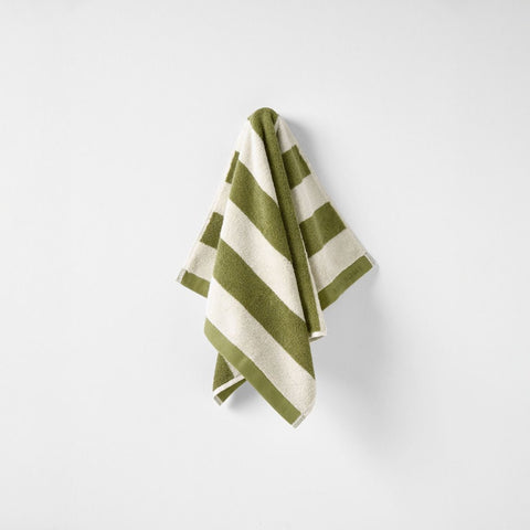 AURA HOME Riviera Stripe Hand Towel, Caper