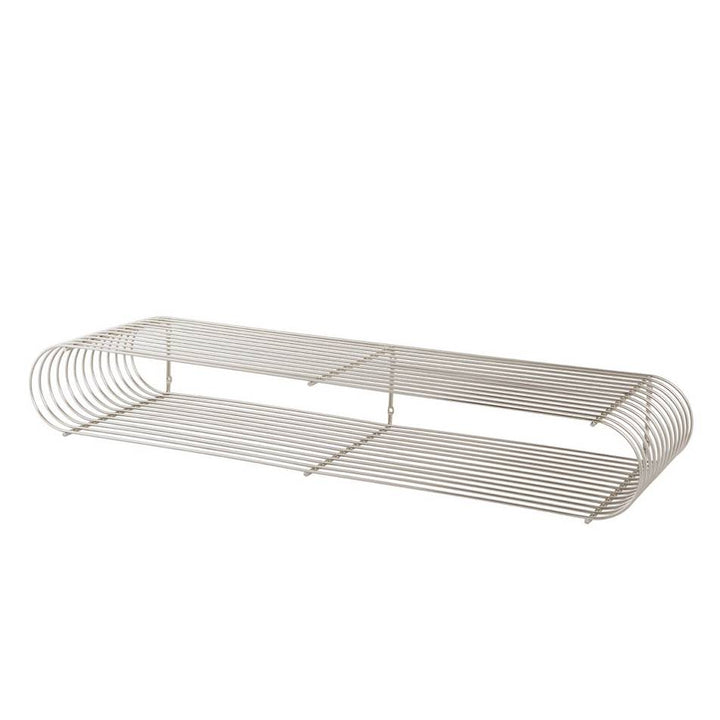 PRE-ORDER | AYTM Curva Shelf, Chrome, 80x12cm