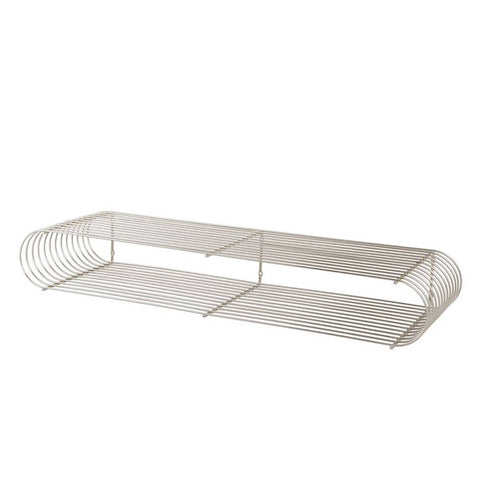 PRE-ORDER │ AYTM Curva Shelf, Chrome, 80x12cm