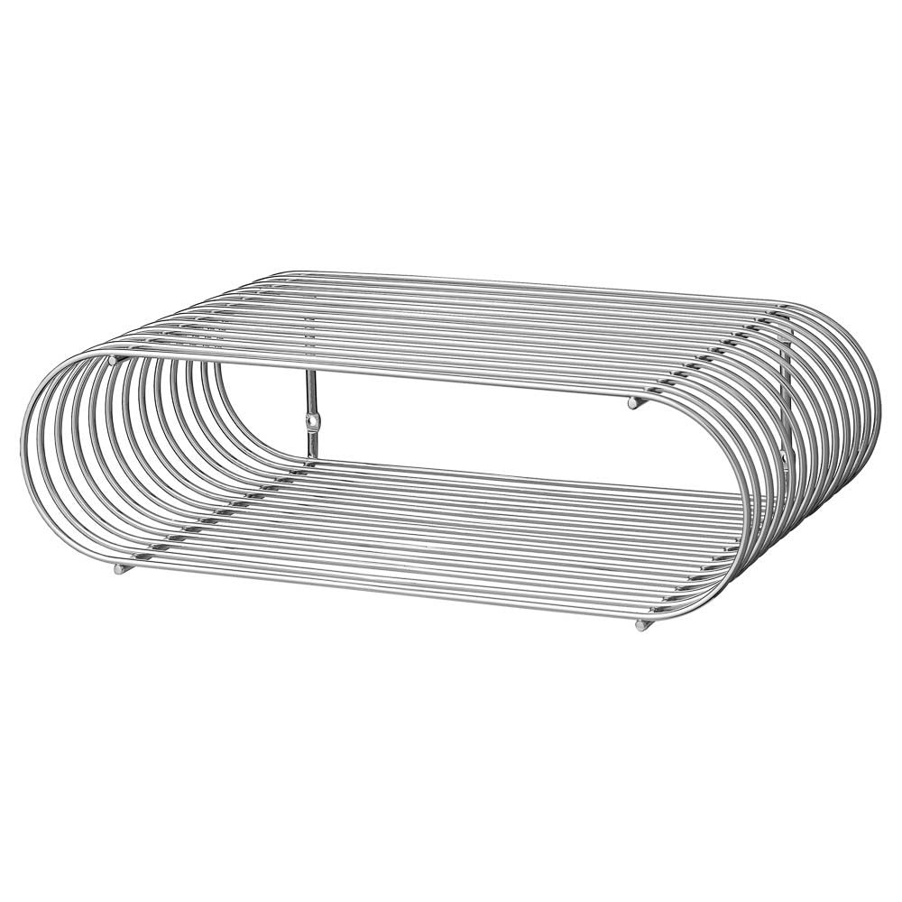 PRE-ORDER | AYTM Curva Shelf, Chrome, 40x12cm