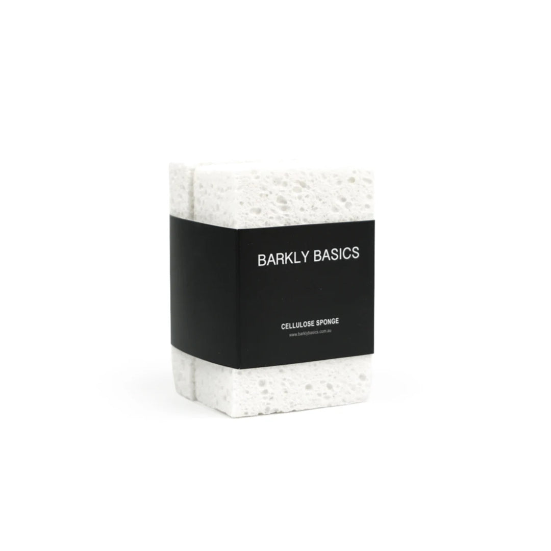 BARKLY BASICS All White Cellulose Kitchen Sponge (3 Pack)