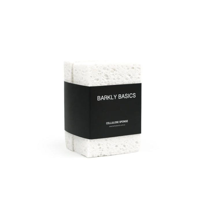 BARKLY BASICS All White Cellulose Kitchen Sponge (3 Pack)