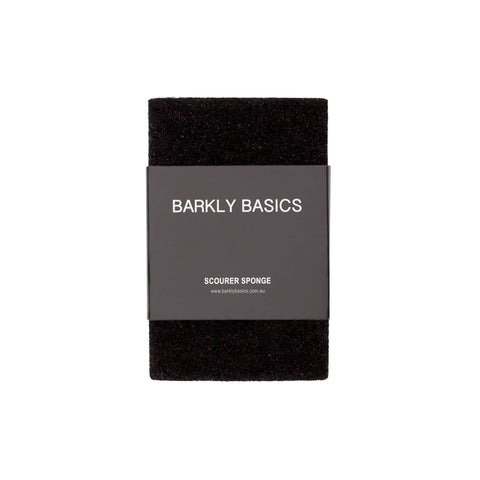 BARKLY BASICS Black and White Scourer Sponge (2 Pack)