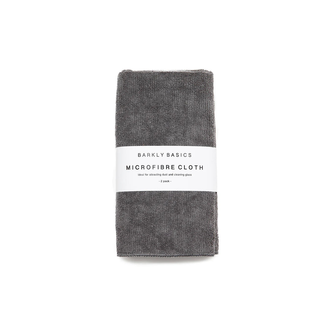 BARKLY BASICS Microfibre Cloths, Grey (2 Pack)