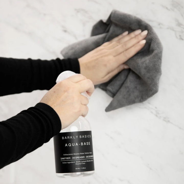 BARKLY BASICS Microfibre Cloths, Grey (2 Pack)