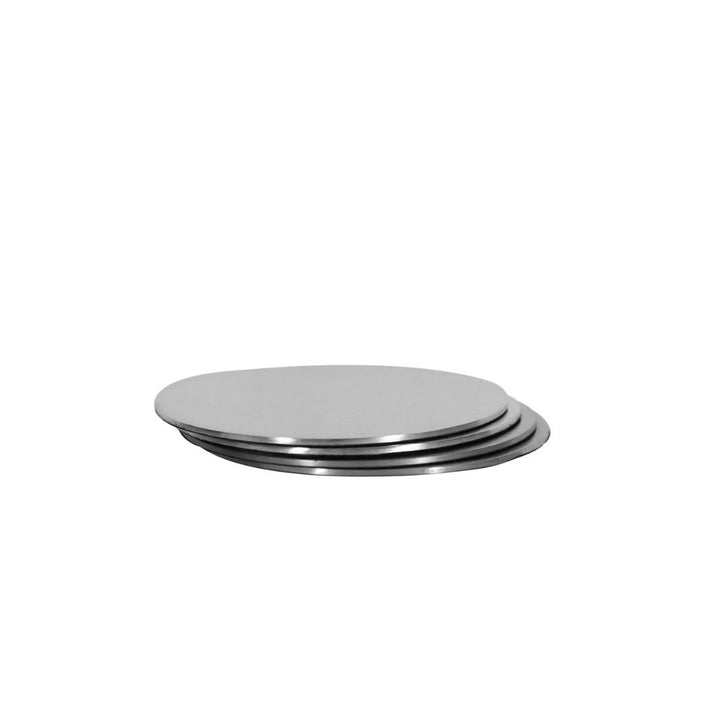 BEHR & CO Circle Coasters, Nickel (Set of 4)