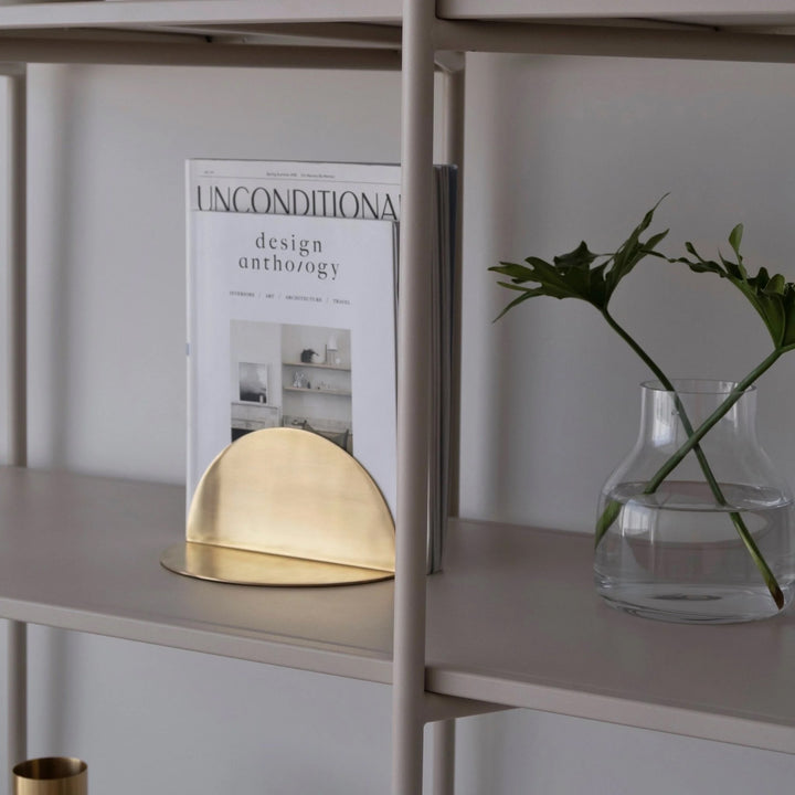 BEHR & CO Bookends Brass (Set of 2)