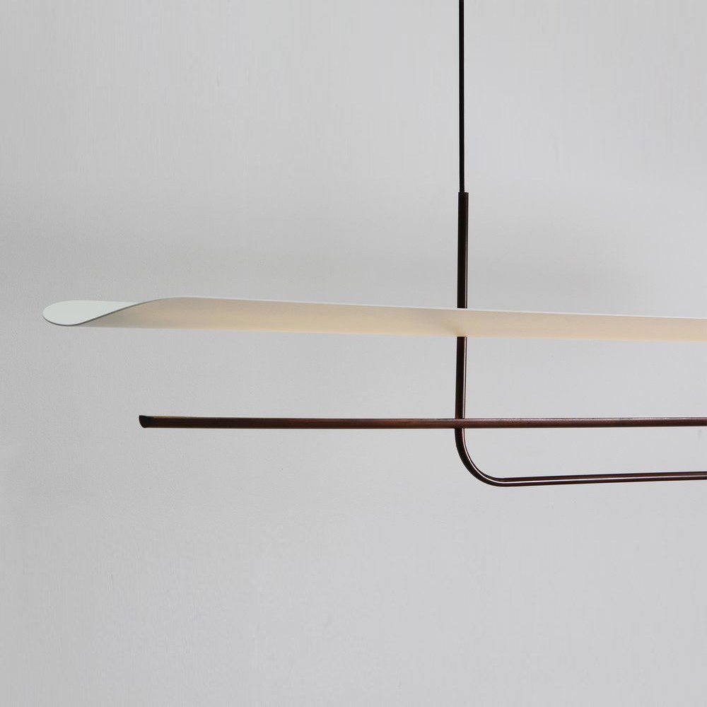 PRE-ORDER │ BEN-TOVIM DESIGN Reflector Linear Pendant, Bronze Patina - 5 Sizes