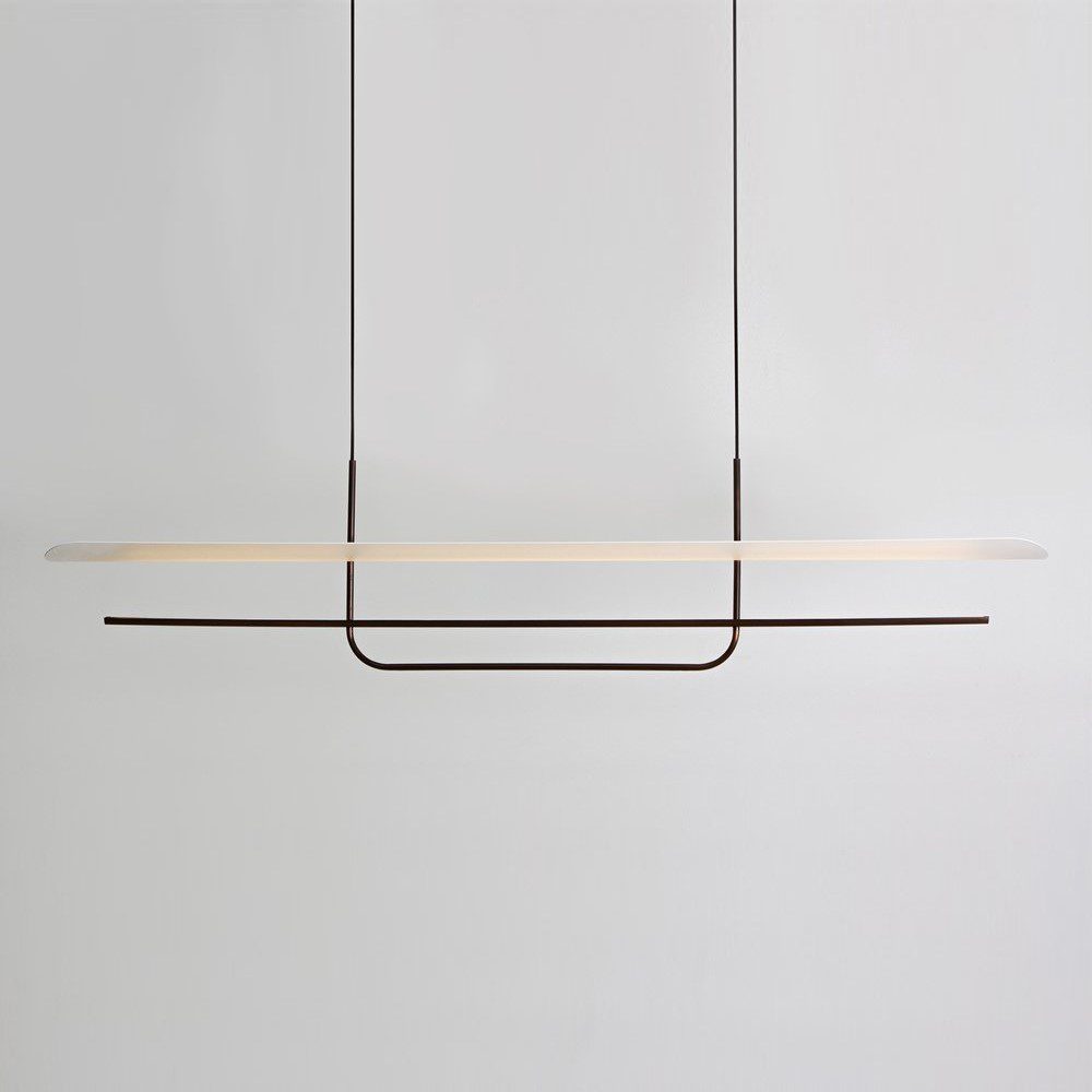 PRE-ORDER │ BEN-TOVIM DESIGN Reflector Linear Pendant, Bronze Patina - 5 Sizes