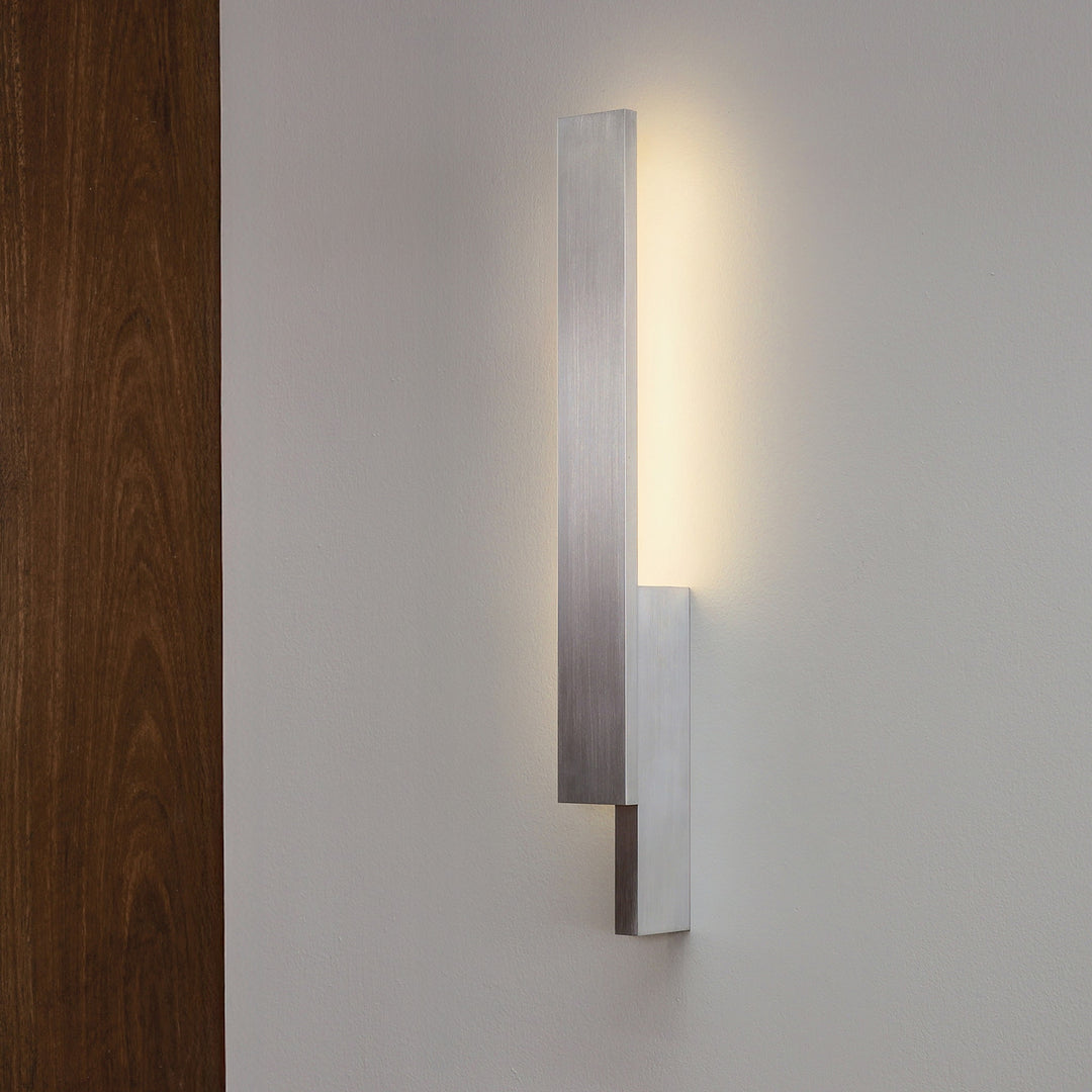 PRE-ORDER │ BEN-TOVIM DESIGN Bloc Wall Sconce, Left, Brushed Aluminium