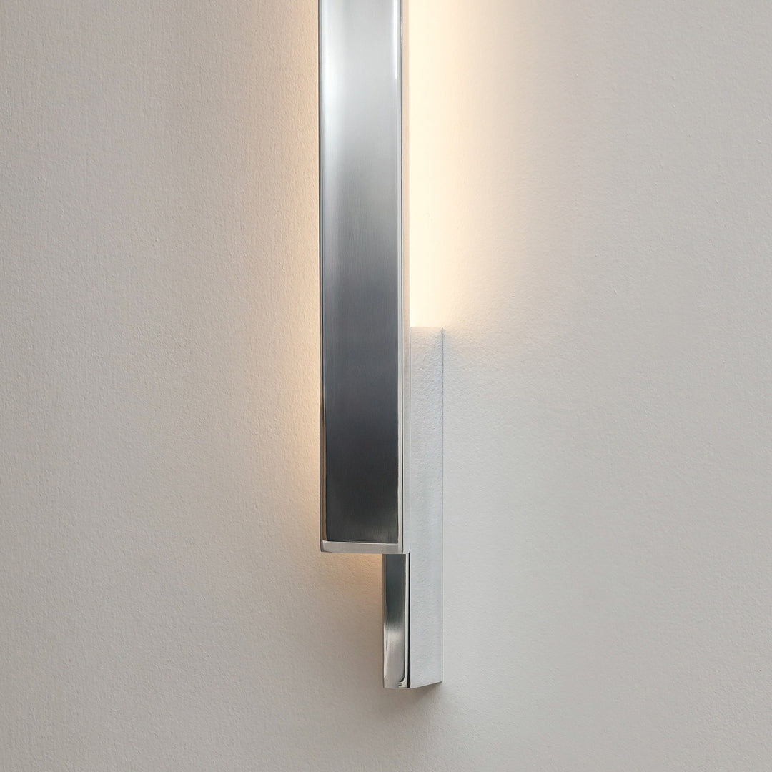 PRE-ORDER │ BEN-TOVIM DESIGN Bloc Wall Sconce, Left, Polished Aluminium