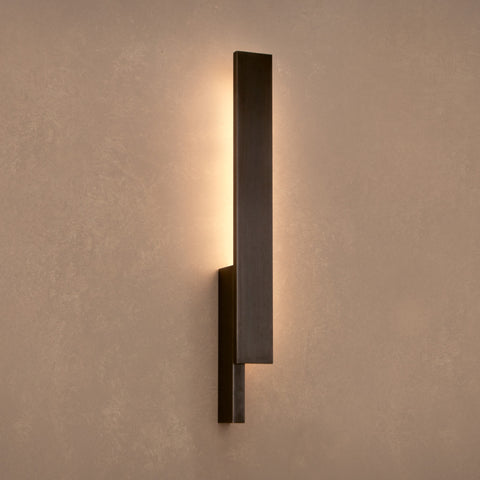 PRE-ORDER │ BEN-TOVIM DESIGN Bloc Wall Sconce, Right, Blackened Patina