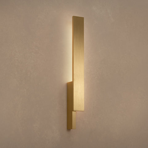 PRE-ORDER │ BEN-TOVIM DESIGN Bloc Wall Sconce, Right, Brushed Brass